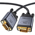 RGB(VGA) 케이블, 그레이메탈, DG4141-2M (2m)