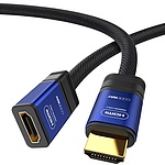 HDMI to HDMI 2.0 M/F 연장케이블, 블루메탈, CF20HH1M5 (1.5m)