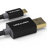 USB 2.0 to Micro 5핀 고속 충전케이블, CADBF (블랙코튼/1m)