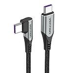Type-C to Type-C 100W 고속 충전케이블, 한쪽 90도 꺽임, TAKHH (2m)