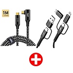 C to C 90도 꺽임 100W + 6in1 60W 멀티 고속 충전케이블, CL100W 1M +6in1-60W (1m/1.2m)