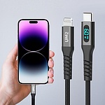UM2 전력표시 고속충전 케이블 (CM-8핀) 1.2M MFi60WLED