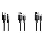 USB-A 2.0 to Type-C 20W 고속 충전케이블, 메탈, MON-MCABLE-120 (1.2m)