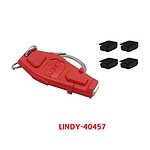 포트 잠금장치, 스틱형 미니 디스플레이 락, LINDY-40457 (블랙/보안키1개+커넥터4개)