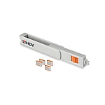 포트 잠금장치, 스윙형 USB C타입 락, LINDY-40428 (오렌지/보안키1개+C타입 커넥터4개)