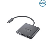 노트북 외장 어댑터, USB-C to 듀얼 USB-A (470-AEGX)