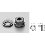 M12x20.5mm 담금질 플랜지 너트(와셔 포함)