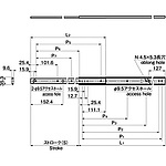 스테인리스 슬라이드 레일(L355.6)