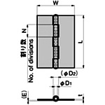 평형 경첩(L76×W49×t1.5) 아나나시