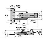 열쇠 구멍 부착 패스너
