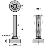 로터리 어저스터(M16×L2=100)