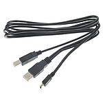 Y-Cable USB A St - USB B St - Mini B St