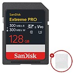 (법인전용) 샌디스크 SD카드 UHS-II 익스트림 프로 V90 + SD카드 케이스 128GB