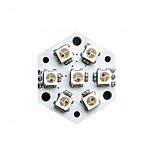 LED 7개로 구성된 가운데가 채워진 정육각형 모듈 (JLED-HEXA-7)