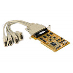 PCI-멀티 4포트 케이블타입 RS232 시리얼 확장카드 (uPCI-400LC)