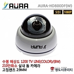 실내 돔 카메라 (AURA-HD800DF(W) / 2.9mm)
