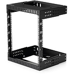 19인치 월마운트 네트워크 기기 수납 랙/12U/깊이 305 - 508mm/2 포스트 오픈 프레임/AV, 데이터, IT 통신, 컴퓨터 기기, 스위치/케이지 너트, 나사 부속