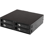 4베이 HDD/SSD 증설 모바일 랙 5인치 베이 내장 타입 4x 2.5인치 SATA/SAS 드라이브 대응 리무버블 케이스