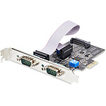 RS232C RS422 RS485 직렬 인터페이스 카드/PCIe x1/2포트/921.6Kbps/Win & Linux/DB9 확장 보드