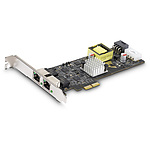 네트워크 어댑터 카드/2포트/2.5Gbps/PCI Express x2/Intel I225-V/NBASE-T/802.3af/at PoE+/P4 P8 핀 PCIe 전원/이더넷 LAN 카드