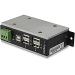 4포트 산업용 USB 2.0 허브 15kV ESD에 대응