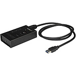 4포트 USB 3.0 허브 금속 케이스 USB-A - 3x USB-A/1x USB-C