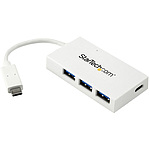 4포트 USB 3.0 허브 USB Type-C 연결 USB-C - 1x USB-C/3x USB-A