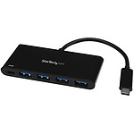 4포트 USB 3.0 허브 USB Type-C 접속 USB-C - 4x USB-A USB PD 대응