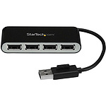 4포트 USB 2.0 허브 본체 일체형 케이블 부착