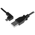 충전&동기용 Micro USB 케이블 1m L형 좌향 수/수 24/30 AWG
