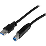 USB 케이블/USB 3.0(5Gbps)/2m/Type-A - Type-B/수컷 - 수컷/USB IF 인증/SuperSpeed USB 3.2 Gen1 규격 준거/블랙/USB 타입 B 변환 코드 어댑터 케이블
