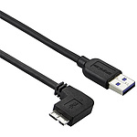 Micro USB 3.0 슬림 케이블 수컷/수컷 L형 좌향 마이크로 USB 1m