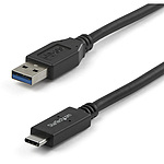 USB 케이블/USB 3.2 Gen 2 Type-A - Type-C/1m/10Gbps/수컷 수컷/블랙/충전 & 데이터 전송 동기화/타입 C 커넥터