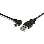 91cm 미니 USB 변환 케이블 miniUSB 좌향 L형 케이블 USB-A 수컷 - USB mini-B 수컷