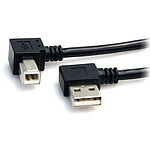 USB 2.0 케이블 91cm L형 A타입(수) - L형 B타입(수)