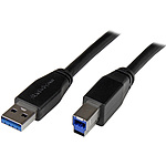 USB 3.0 - USB-B 케이블/1m/SuperSpeed/Type-A to Type-B/수컷-수컷/블랙/데이터 전송·동기용
