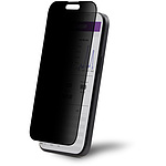 iPhone 15 Plus 전용 유리 필름/4방향 프라이버시/시야각 60도/블루 라이트 컷/종횡 터치 대응/자기 흡착 가이드 프레임 첨부/엿보기 방지 액정 보호 강화 유리