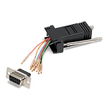 DB9 - RJ45 변환 어댑터 DB-9 / D-Sub 9 핀 암 - RJ-45 암
