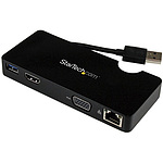 Ultrabook/Macbook용 여행 도킹 스테이션 HDMI/VGA/LAN RJ45/USB3.0 추가