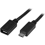 USB Micro-B - Micro-B 연장 케이블 수/암 0.5m