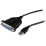 1.8m USB-병렬(D-Sub 25핀) 프린터 변환 케이블 USB A(4핀)-DB25 25핀(IEEE1284 준수) 남성/암