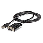 USB - RS232C 직렬 변환 케이블/1.7m/크로스/1x D-Sub 9 핀/수컷-암/FTDI/COM 번호 유지 기능/DB9 직렬 컨버터 어댑터