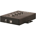 USB 시리얼 허브/USB 2.0/RS232, 422, 485/Windows, Linux, macOS/DIN 레일 설치 대응/산업용 IP30 메탈 케이스