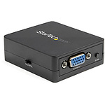 VGA-RCA / S 단자 변환 컨버터 PC에서 TV로 1080p-480i 스케일러 USB 포트에서 전원 공급