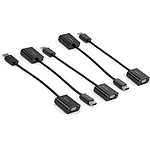 DisplayPort 1.2 - VGA 디스플레이 어댑터 / 5 개 포함 / 1080p / 액티브 변환 / DP 남성 · VGA 여성 / 블랙
