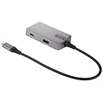 USB Type-C 멀티 변환 어댑터/노트북 PC 도킹 스테이션/4K60Hz HDMI 2.0/3포트 10 Gbps USB 허브/100 W USB PD/타입 C 대응 트래블 독/25 cm케이블