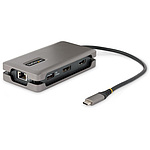 도킹 스테이션/USB-C 연결/1 화면/4K60Hz HDMI 또는 DisplayPort/100W PD/USB 허브/LAN/32cm 케이블
