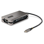 도킹 스테이션/USB-C 연결/1 화면/4K60Hz HDMI 또는 1080p VGA/100W PD/USB 허브/LAN/32cm 케이블