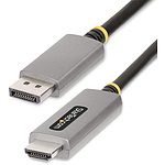 DisplayPort 1.4 - HDMI 2.1 변환 케이블/2m/액티브/8K60Hz/4K144Hz/수컷-수컷/HDR10/HDCP 2.3/7.1ch 오디오/블랙/모니터 디스플레이 어댑터