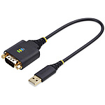 USB - RS232C 시리얼 변환 케이블/스트레이트/30cm/1포트 D-Sub 9 핀/수컷 수컷/FTDI FT232R/COM 번호 유지 기능/ESD 보호/ 각종 OS 대응